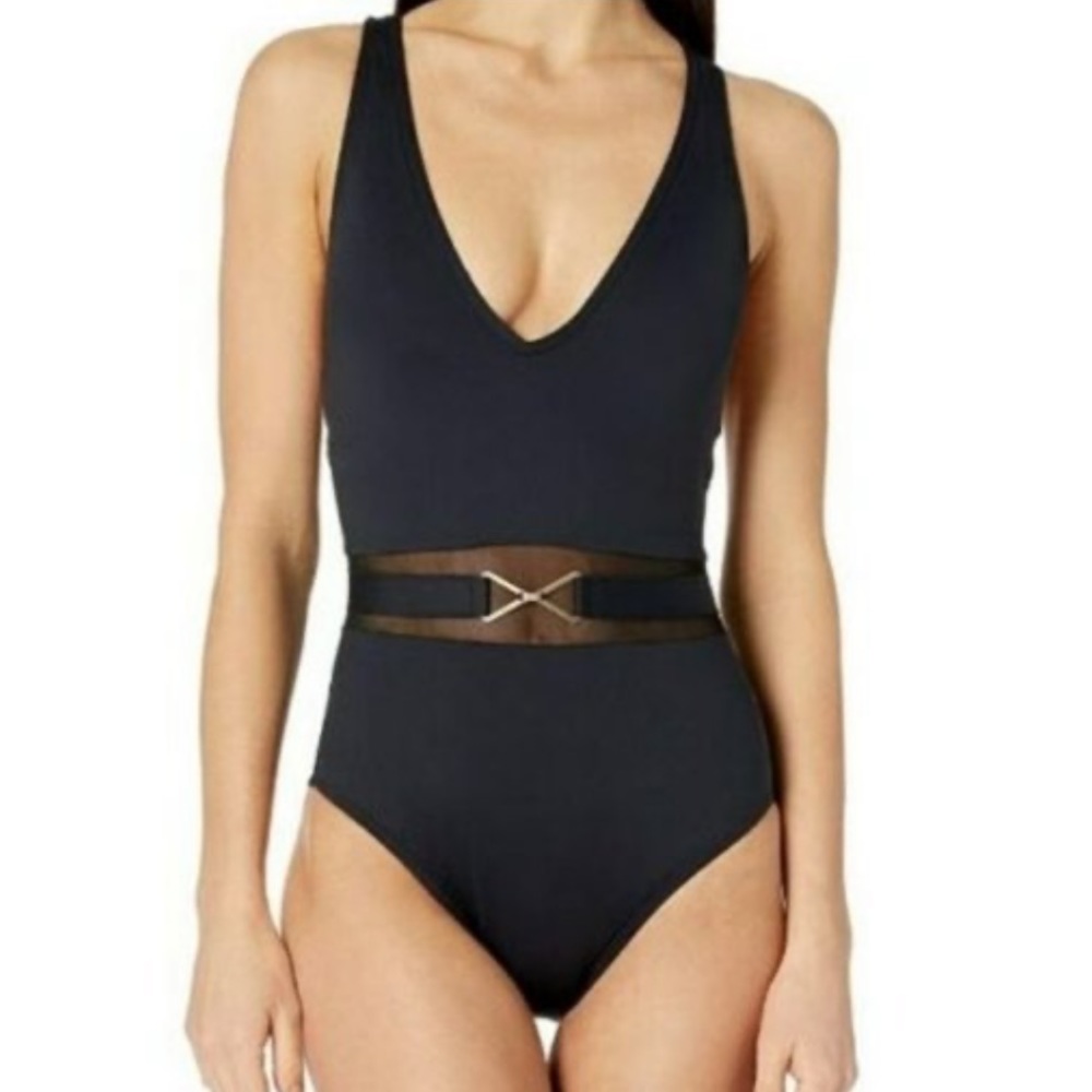 La Blanca Black One Piece